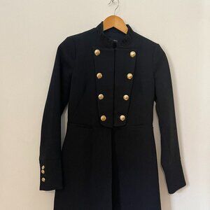 Navy Blue Zara Jacket with Gold Buttons